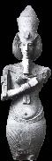 Achnaton colossal image from Karnak, unknow artist